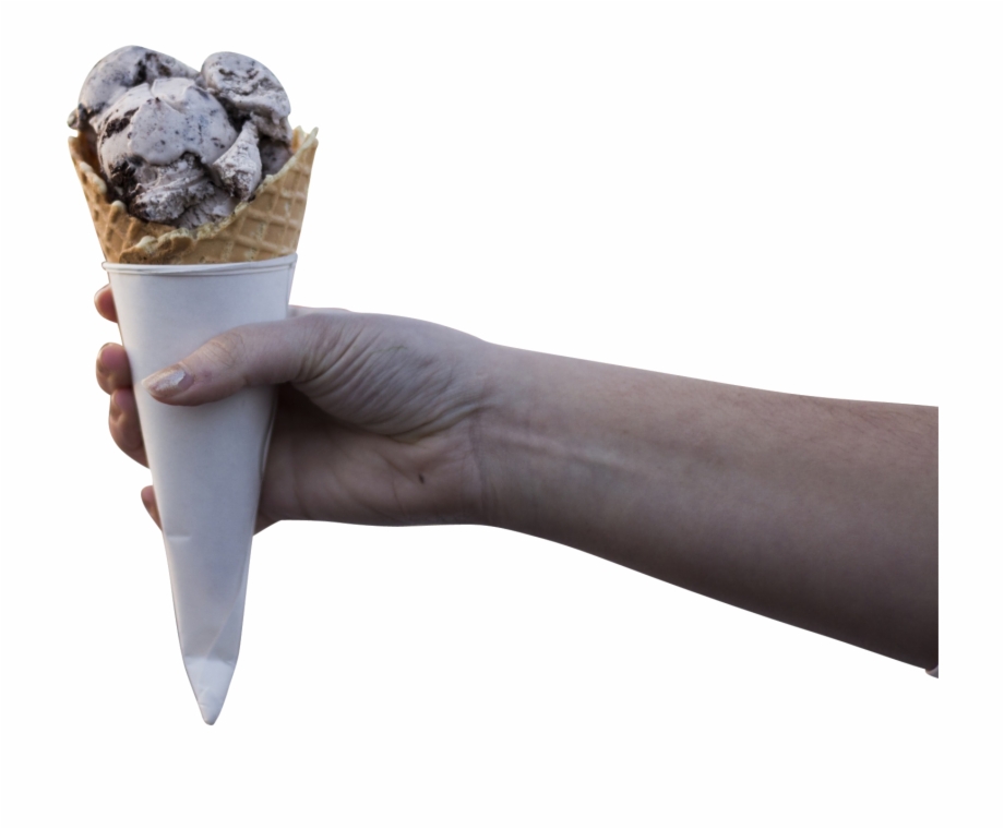 Ice Cream Cone In A Hand Ice Cream