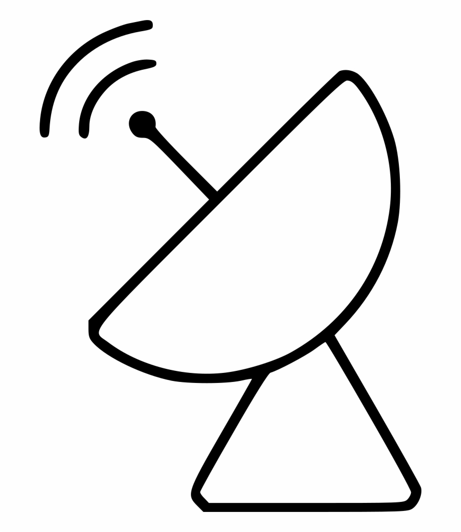 parabolic antenna drawing easy
