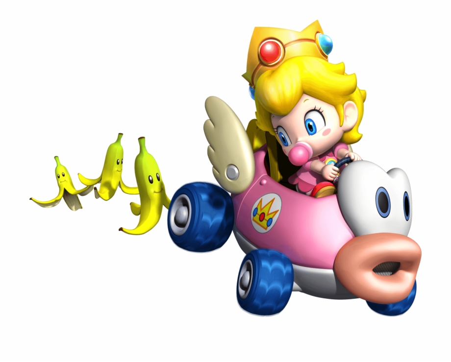 Baby Peach In Kart Baby Princess Peach Mario