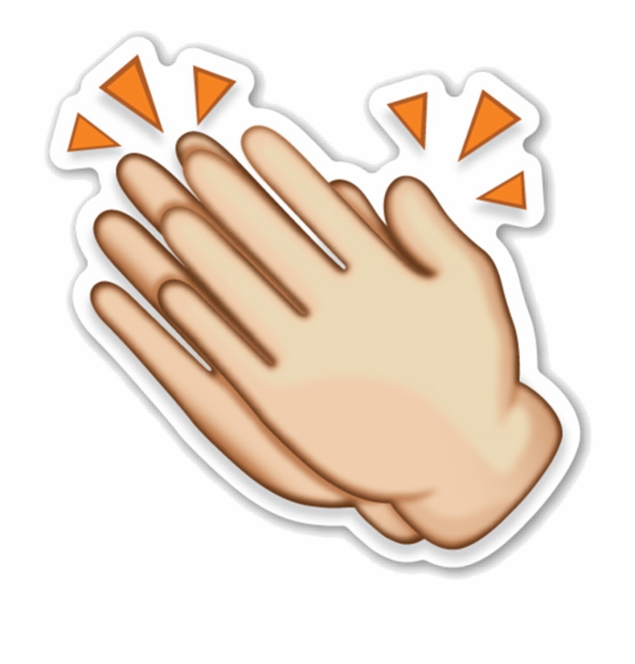 Clapping Hand Applause Clip Art Emoji Aplausos Png - Clip Art Library