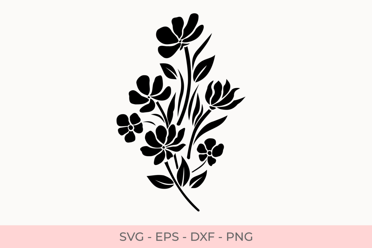 Flowers Silhouette Png