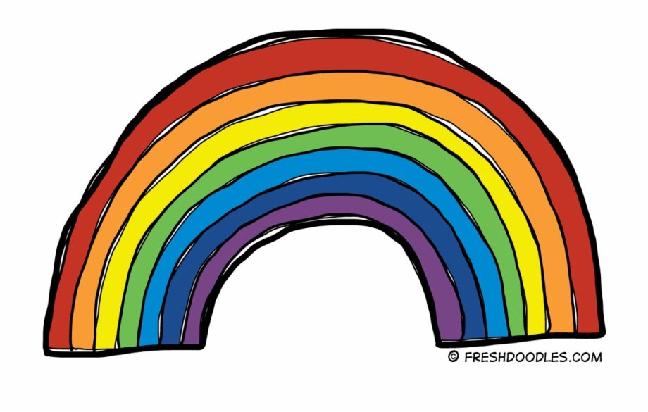 Rainbow Black And White Images Free Download Png