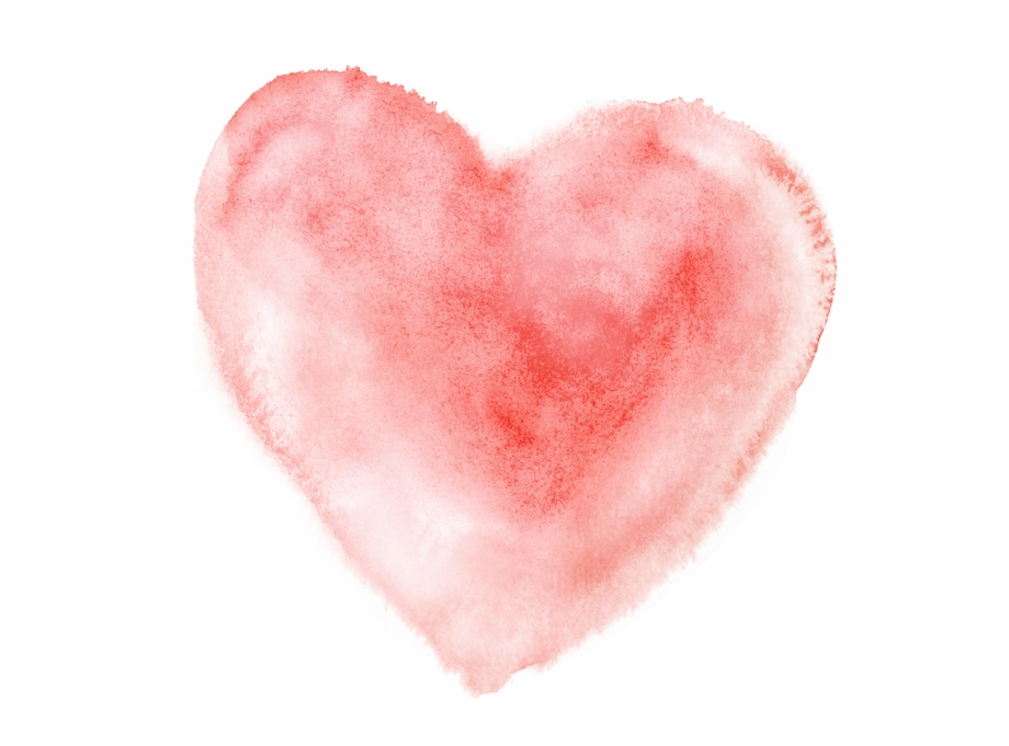 Watercolor Heart Png Water Color Heart Transparent Background