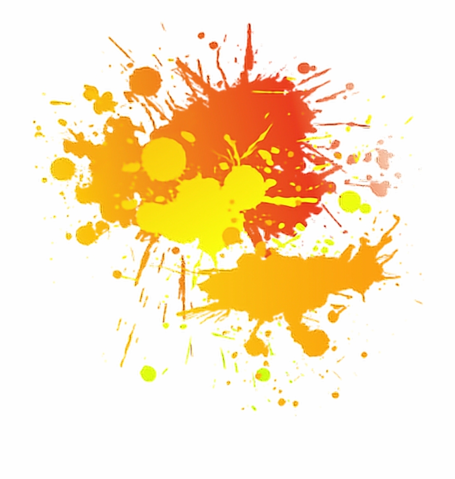 Orange Paint Splatter Remixit Orange And Yellow Paint