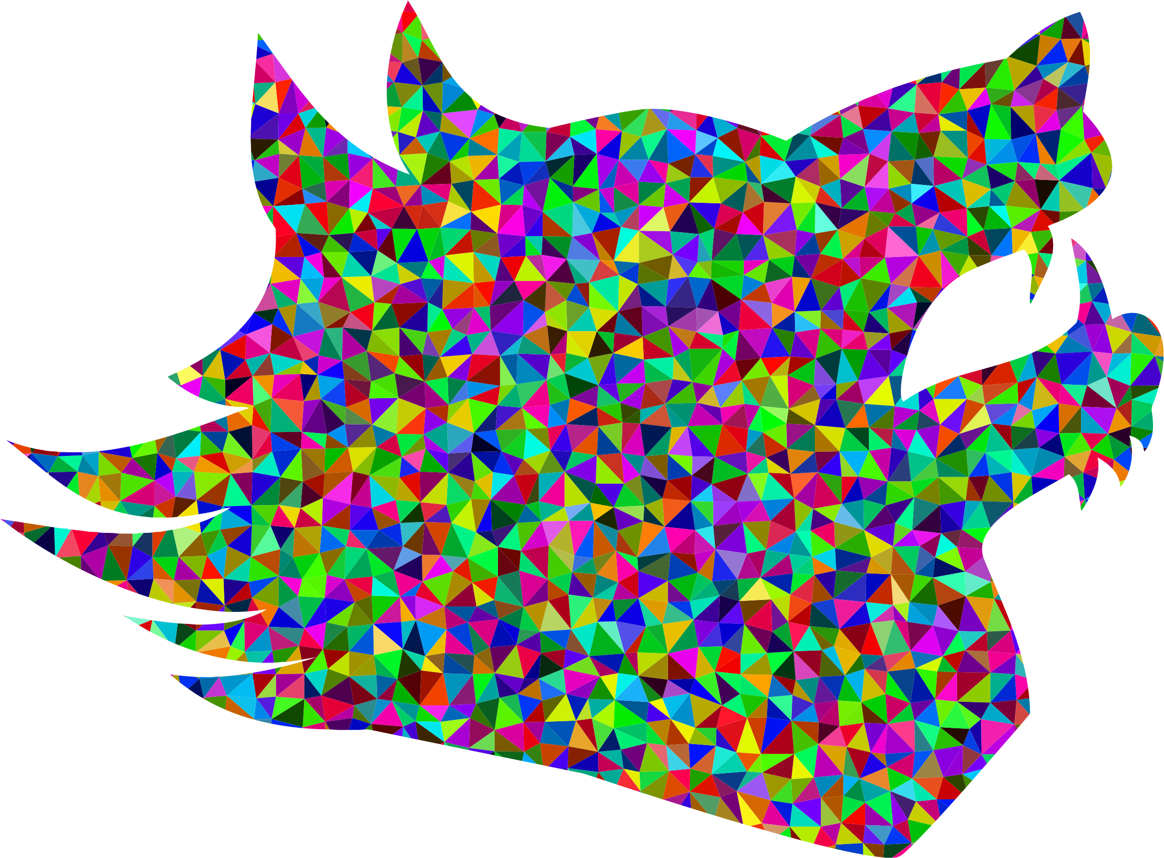 Low Poly Wolf Png Abstract Brain Art
