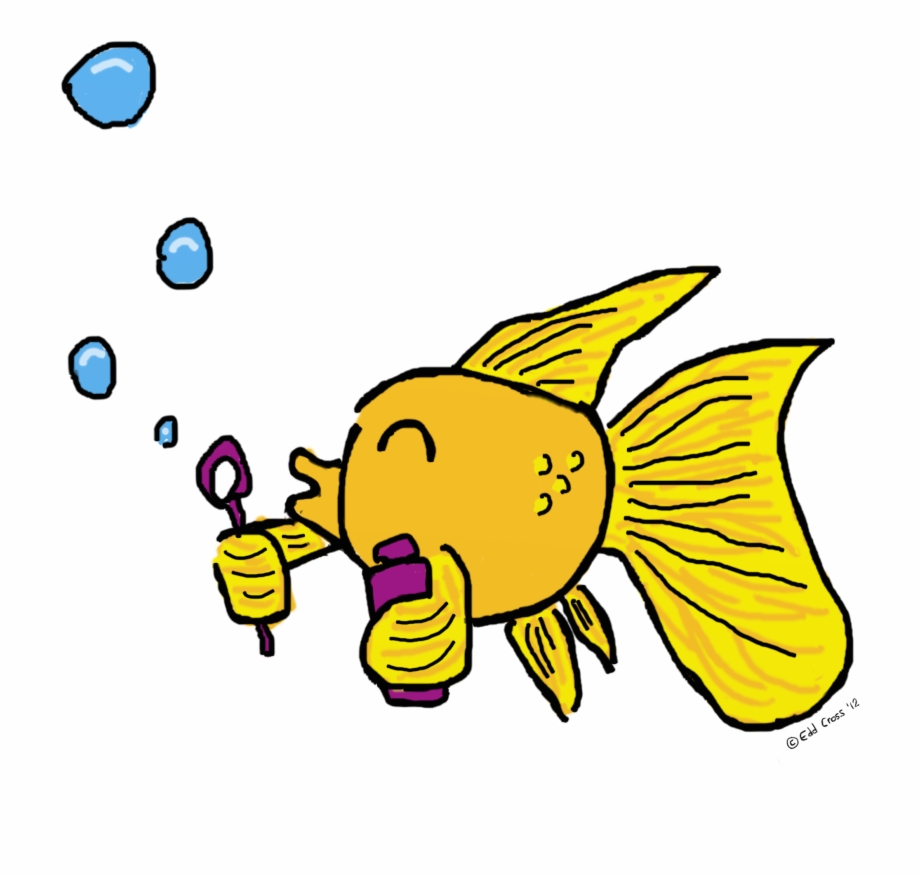 Fish Blowing Bubbles Illustration Fish Blowing Bubbles Clip