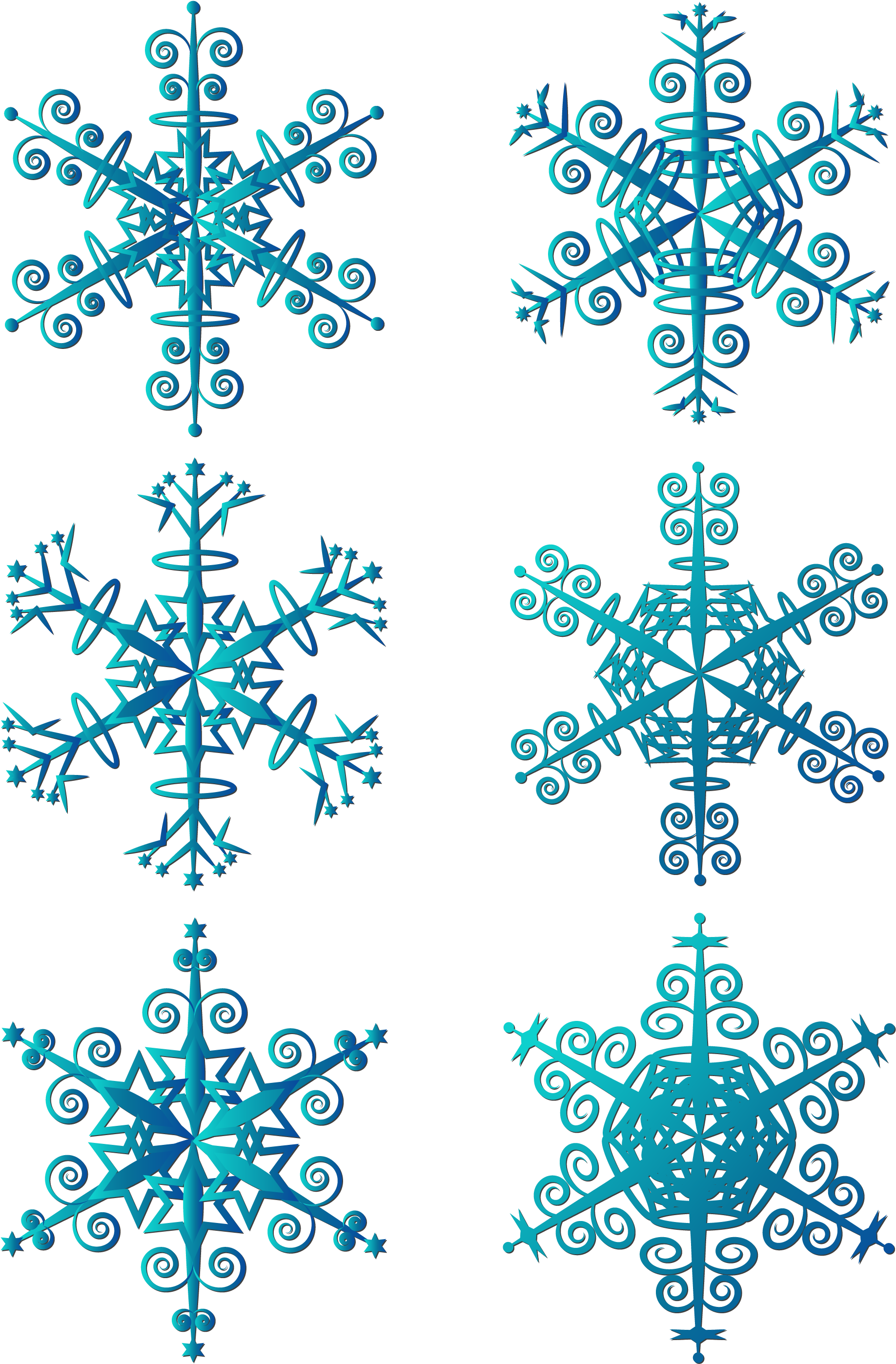 Winter Snowflake Simple Vector Blue Png And Image