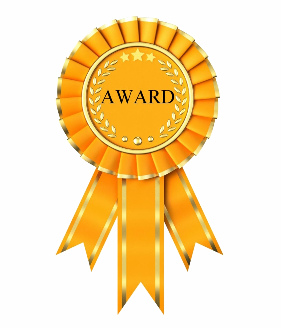Award Ribbon Badge Png Clipart Award Yellow