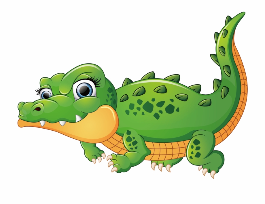 Alligator Vector Cute Alligator Illustration