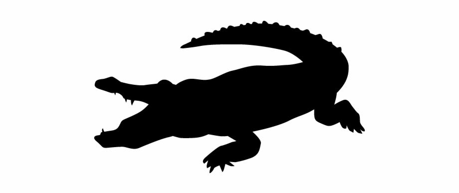 Animal Silhouette Free Illustrations Icon View All Crocodile