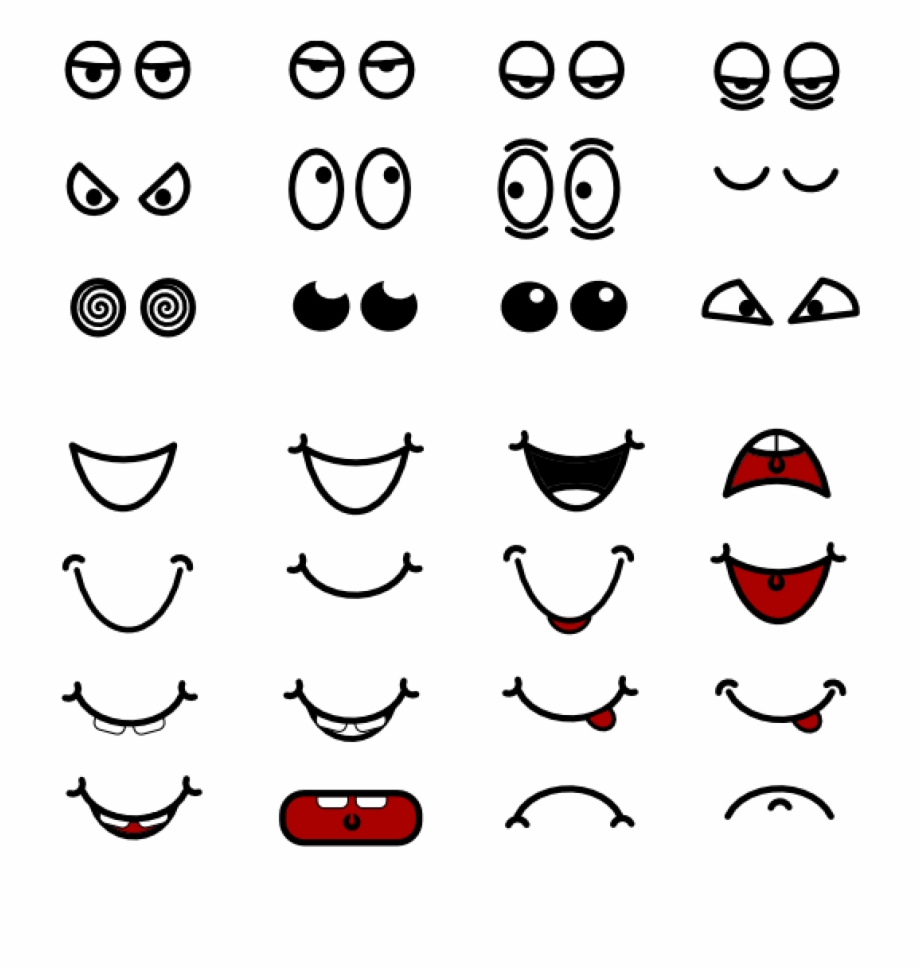 Cartoon Eyes Clipart Thank You Clipart Hatenylo Doodle