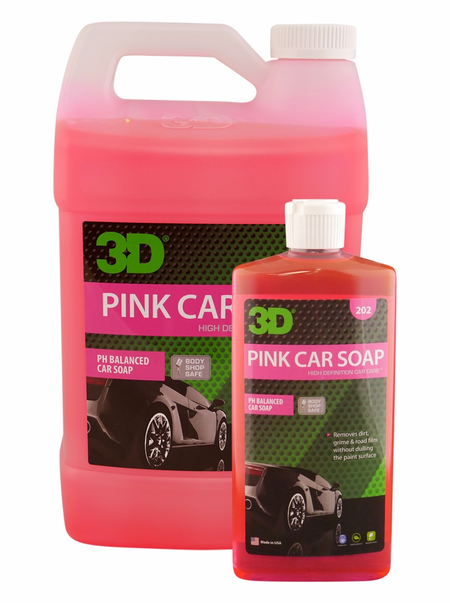 3D Car Care 3D Pink Car Soap Png