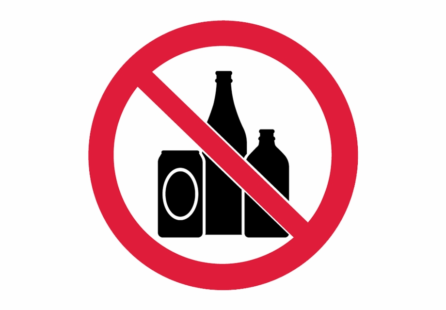 Brady Prohibition Pictograms Go No Alcohol Sign