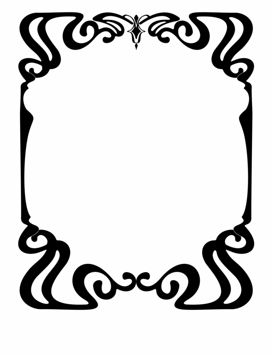 Art Nouveau Frame2 By Lyotta On Clipart Library