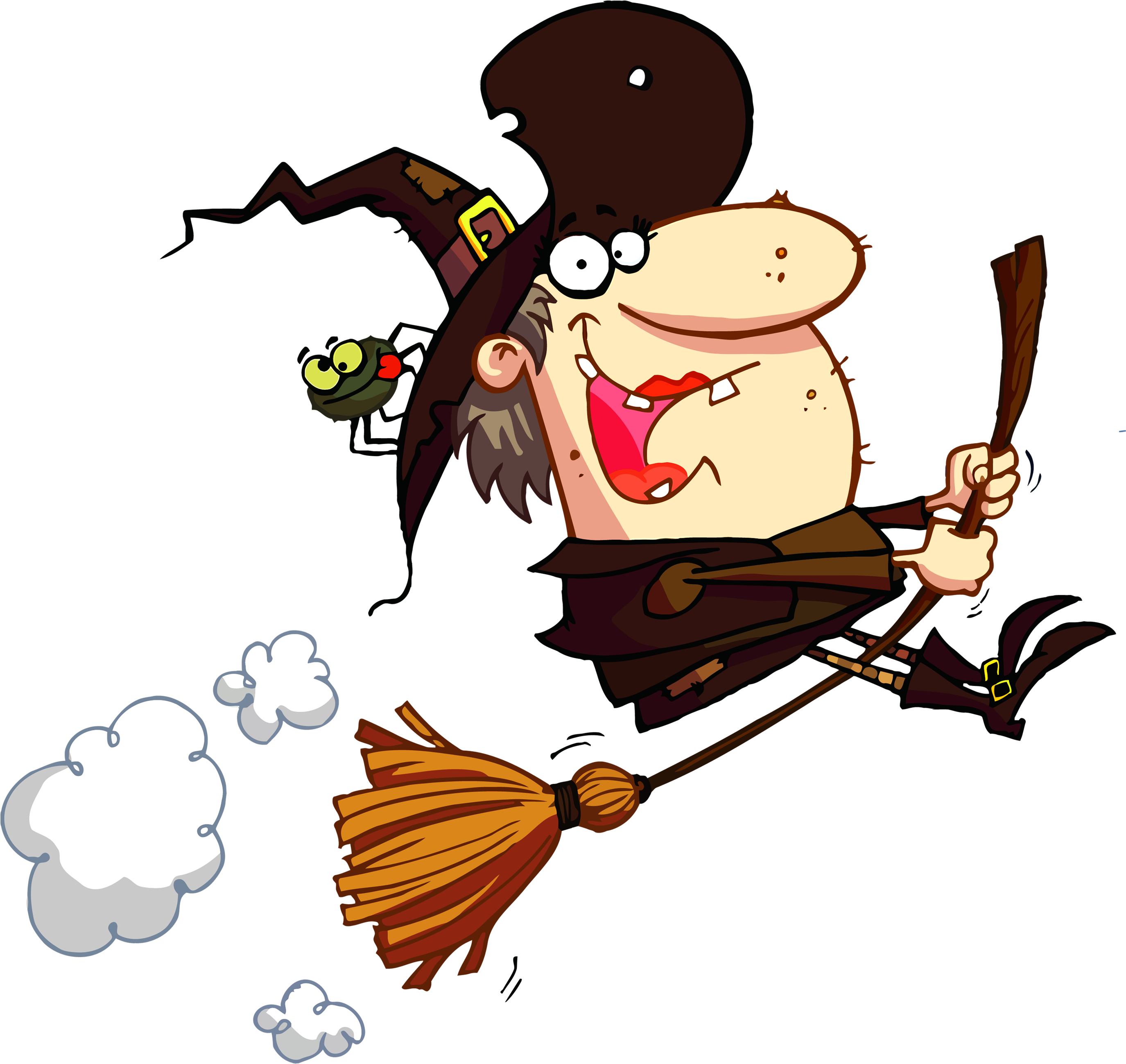 Witch Funny Halloween Clip Art