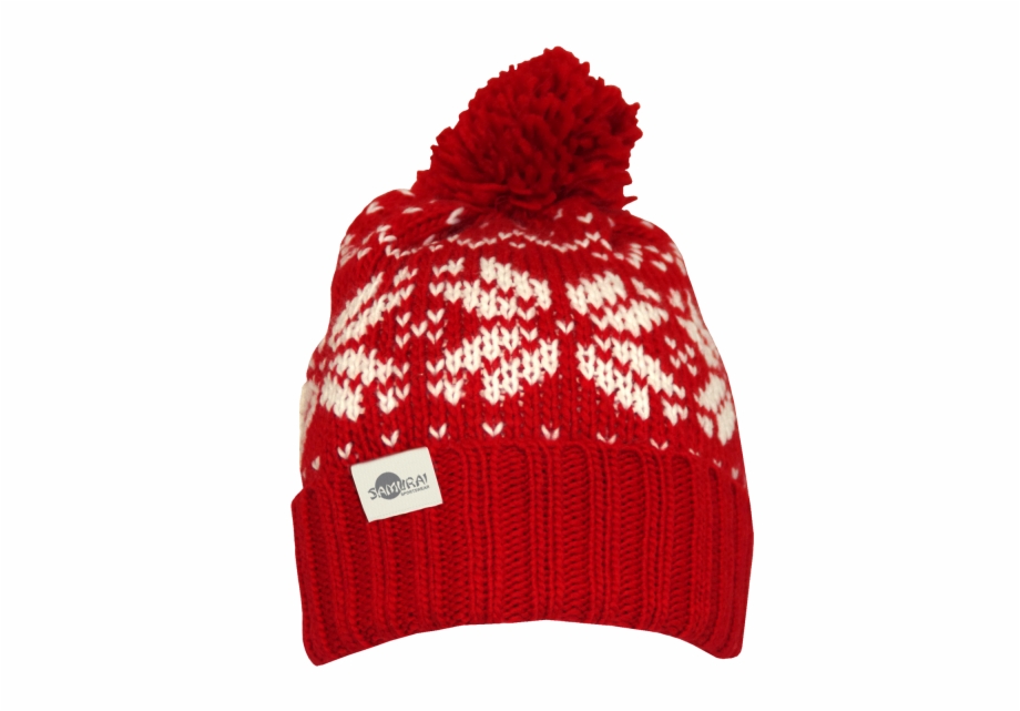Xmas Booble Hat Red White Christmas Beanie Hat