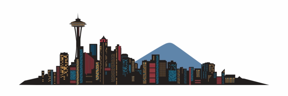 Seattle Skyline Vector Png Download Seattle Silhouette