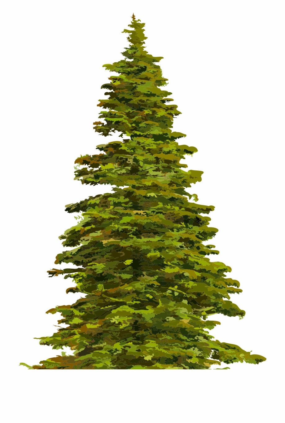 Christmas Tree Clipart Snow Hills Clipart Transparent Background