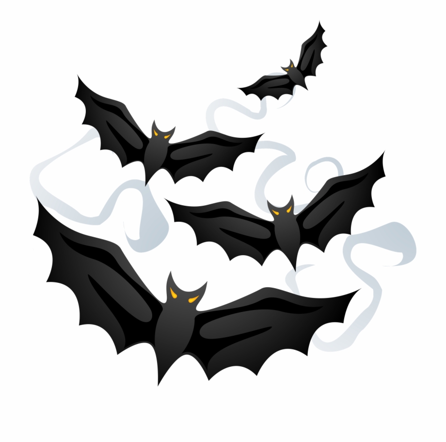 Bats Clipart Frame Png Halloween Creepy Clipart Black