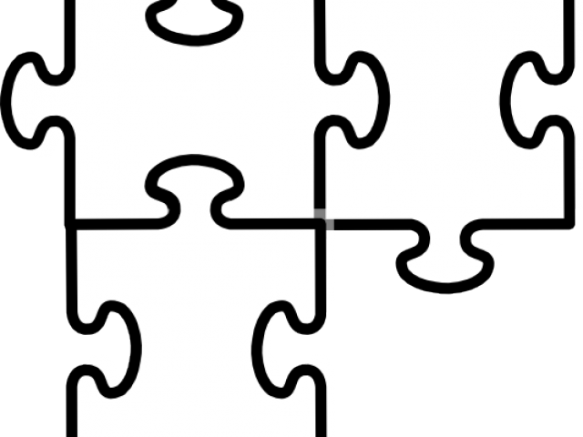 Pice Clipart Puzzle Template Puzzle Clipart Black And
