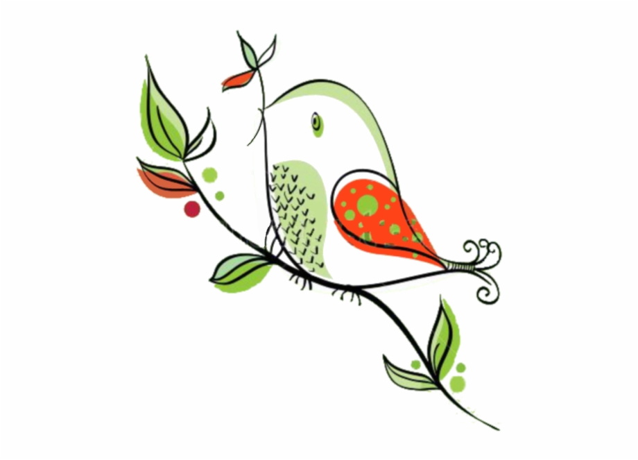 Bird House Clipart Whimsical Lovely Cartoon Animal Holding