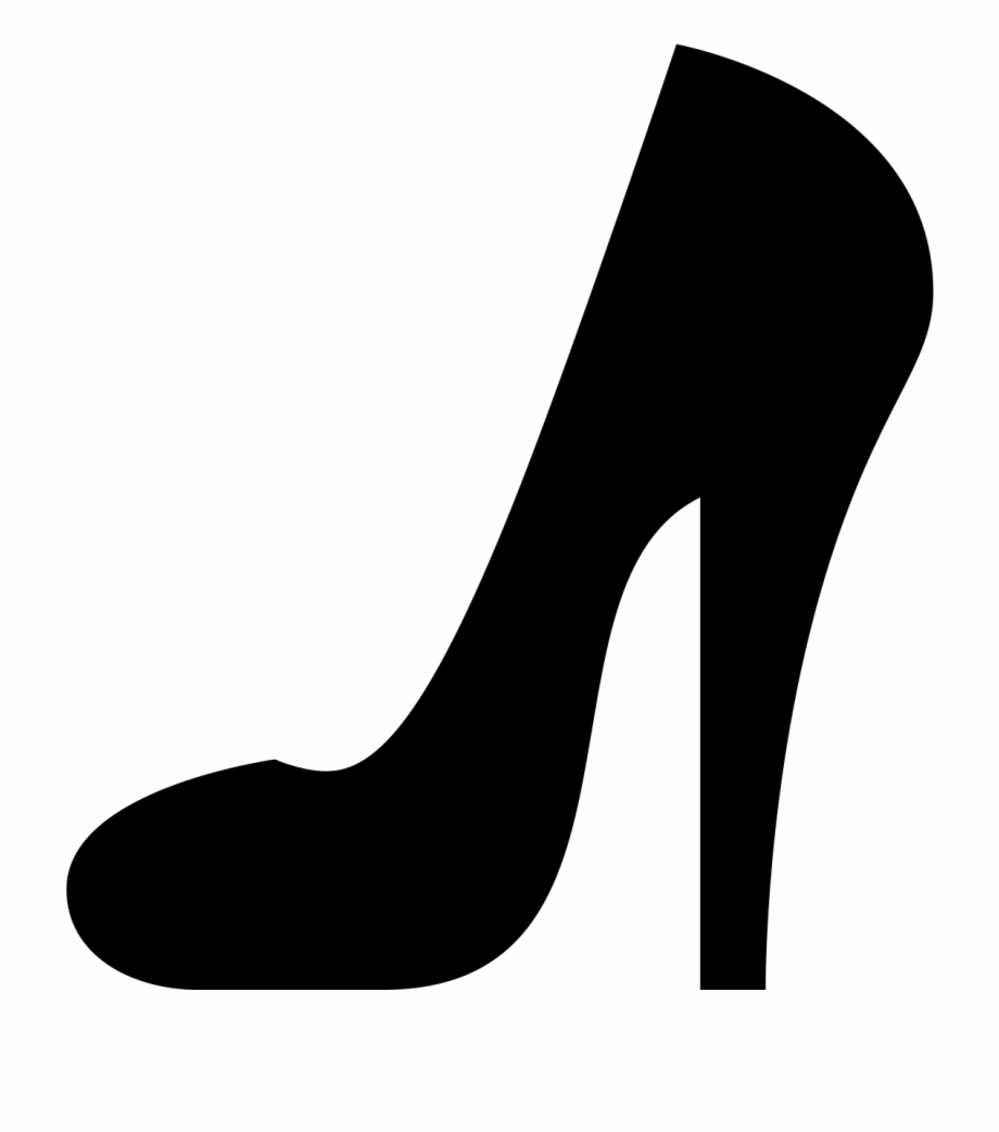 High Heel Shoe Vibrant High Heel Icon Black