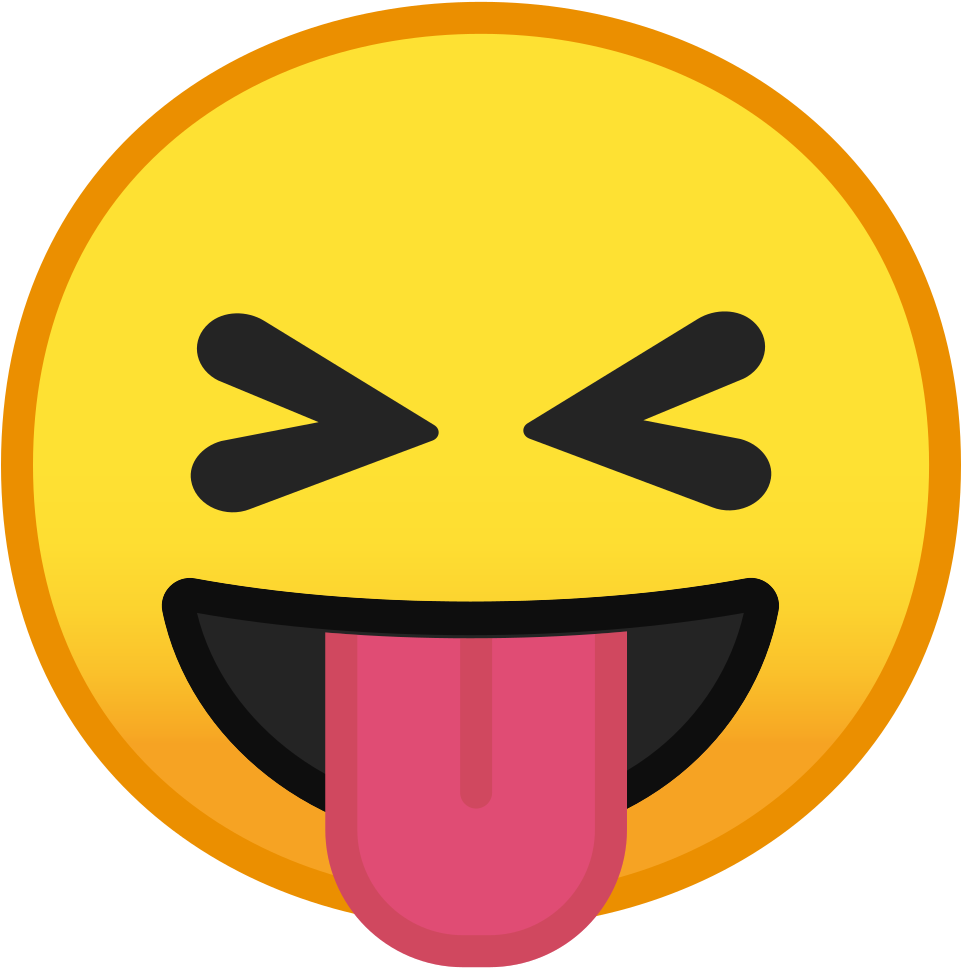 Smiley Tongue Face Emoji Png Squinting Face With