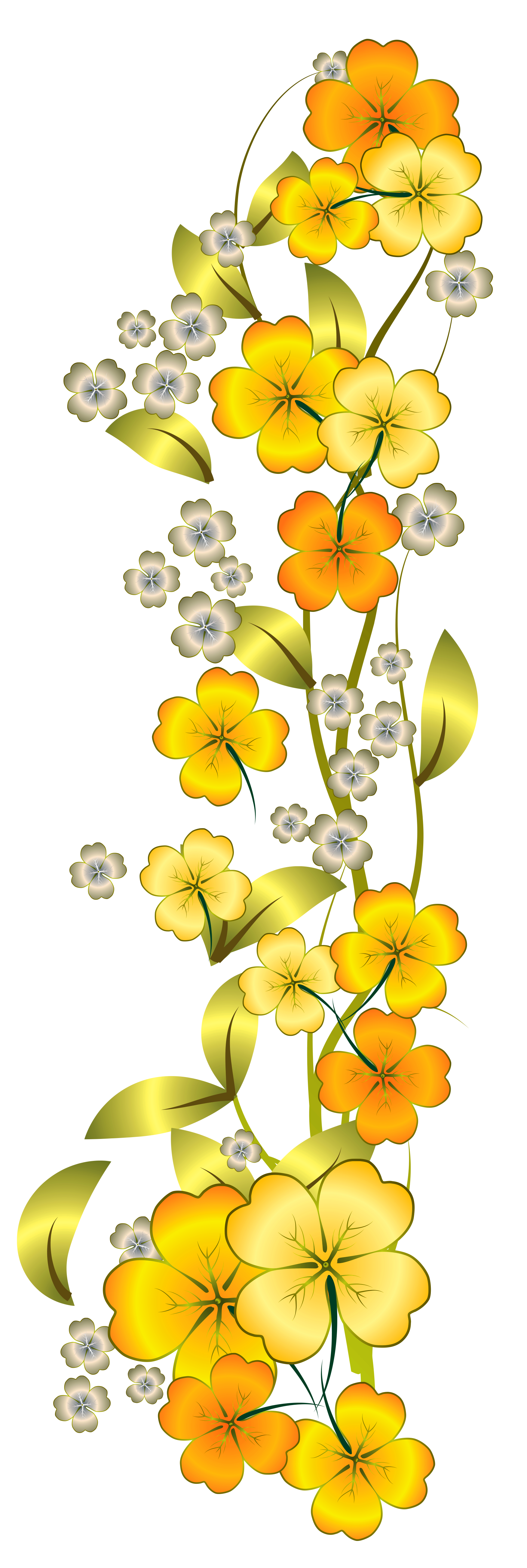 Yellow Flowers Png - Clip Art Library