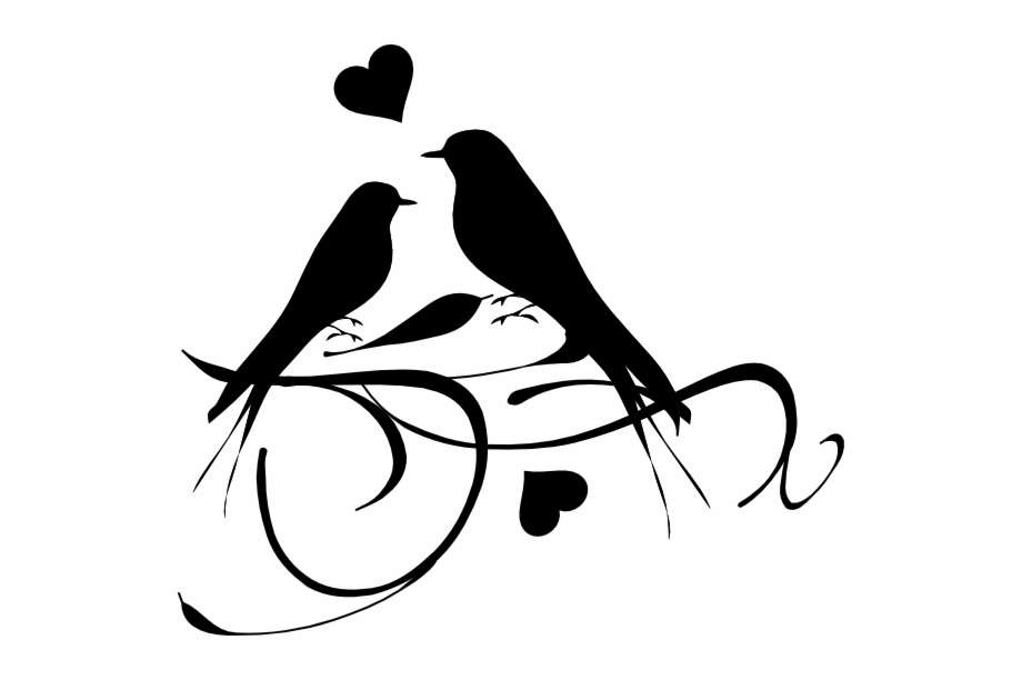 Love Tattoo Clipart Love Bird Love Birds Black