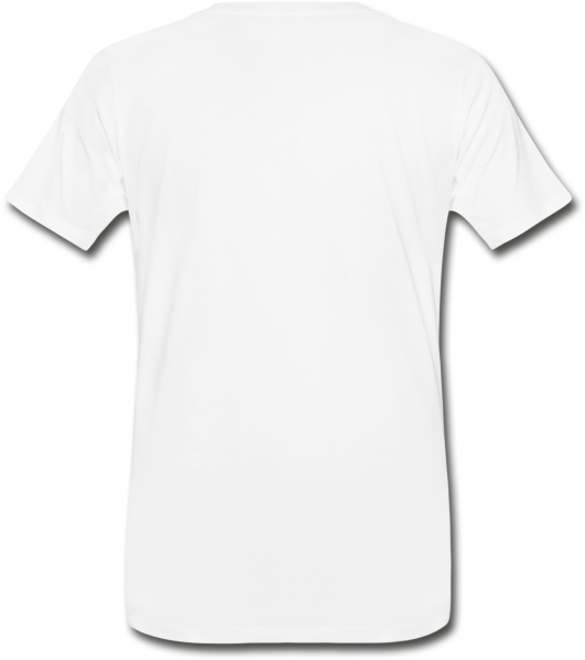 plain white t shirt back side