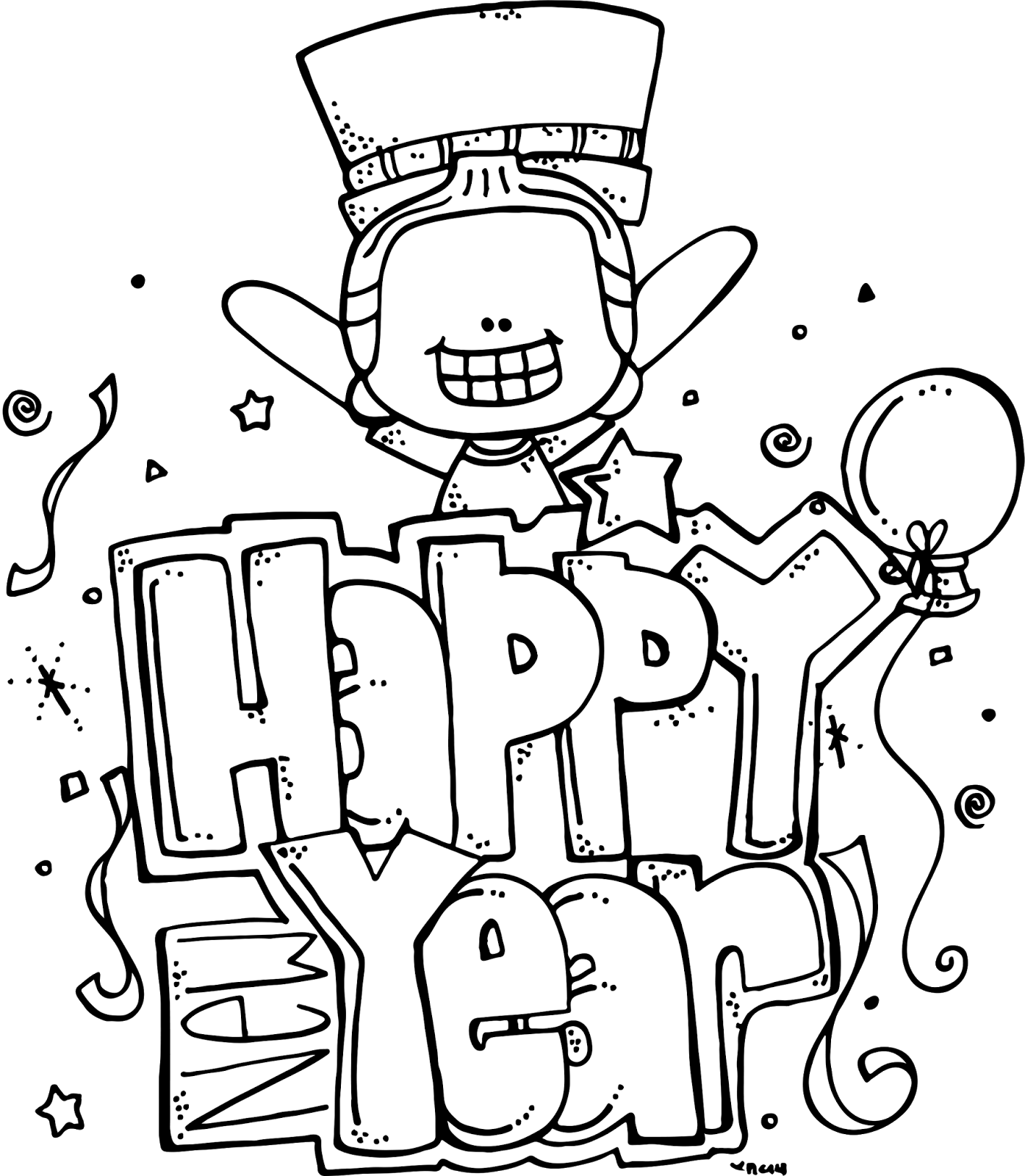 Melonheadz Illustrating Happy New Year Freebie Melonheadz Happy