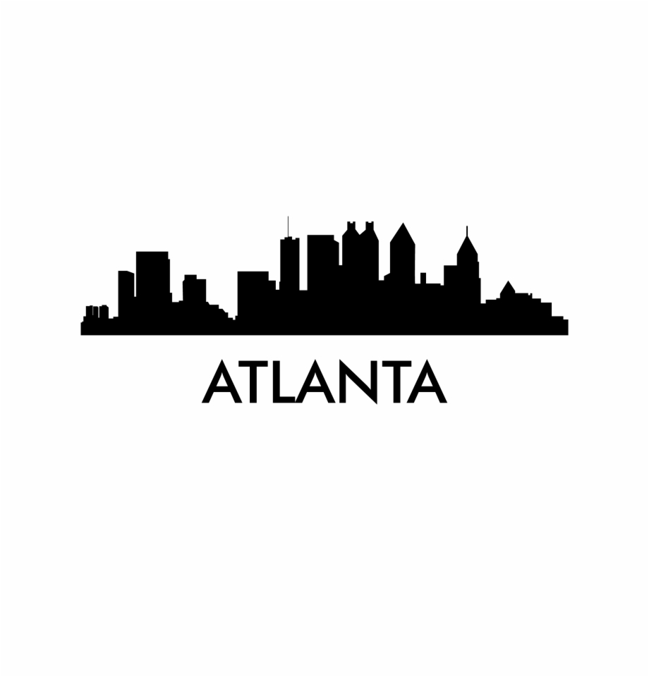 Atlanta Silhouette Novelty Metal License Plate Lp 8718