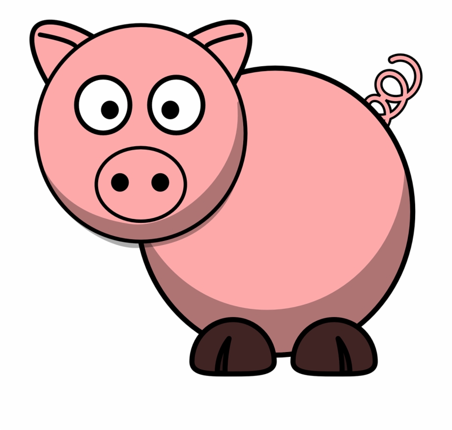 Three Little Pigs Clipart Cartoon Pig Clipart