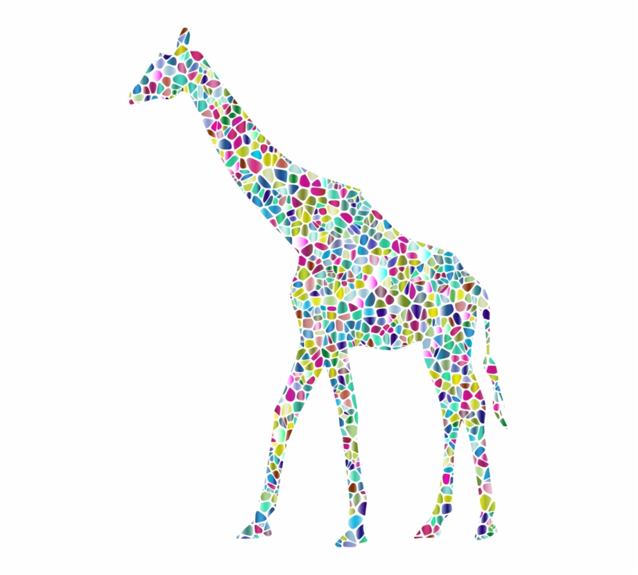 Giraffe Silhouette Animal Computer Icons Colorful Giraffe Clipart
