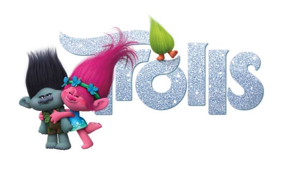 Trolls Movie With Logo Png Trolls Poppy And
