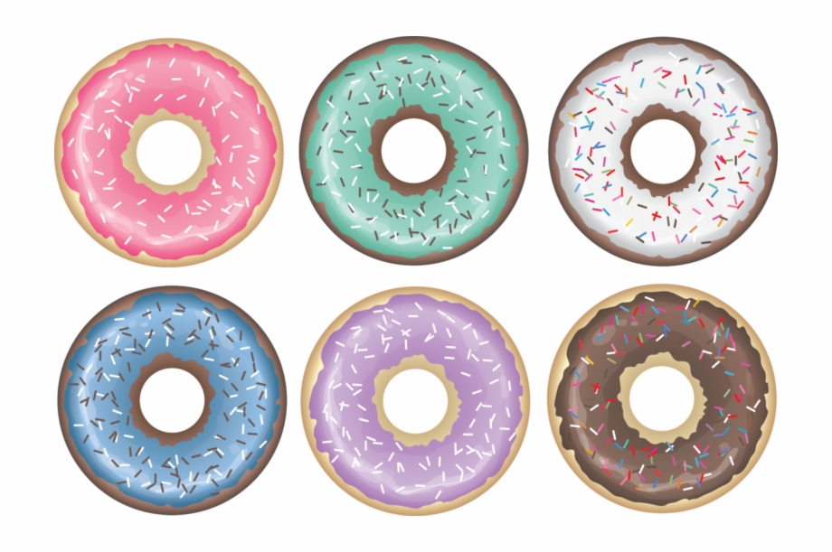 Transparent Background Donuts Clip Art