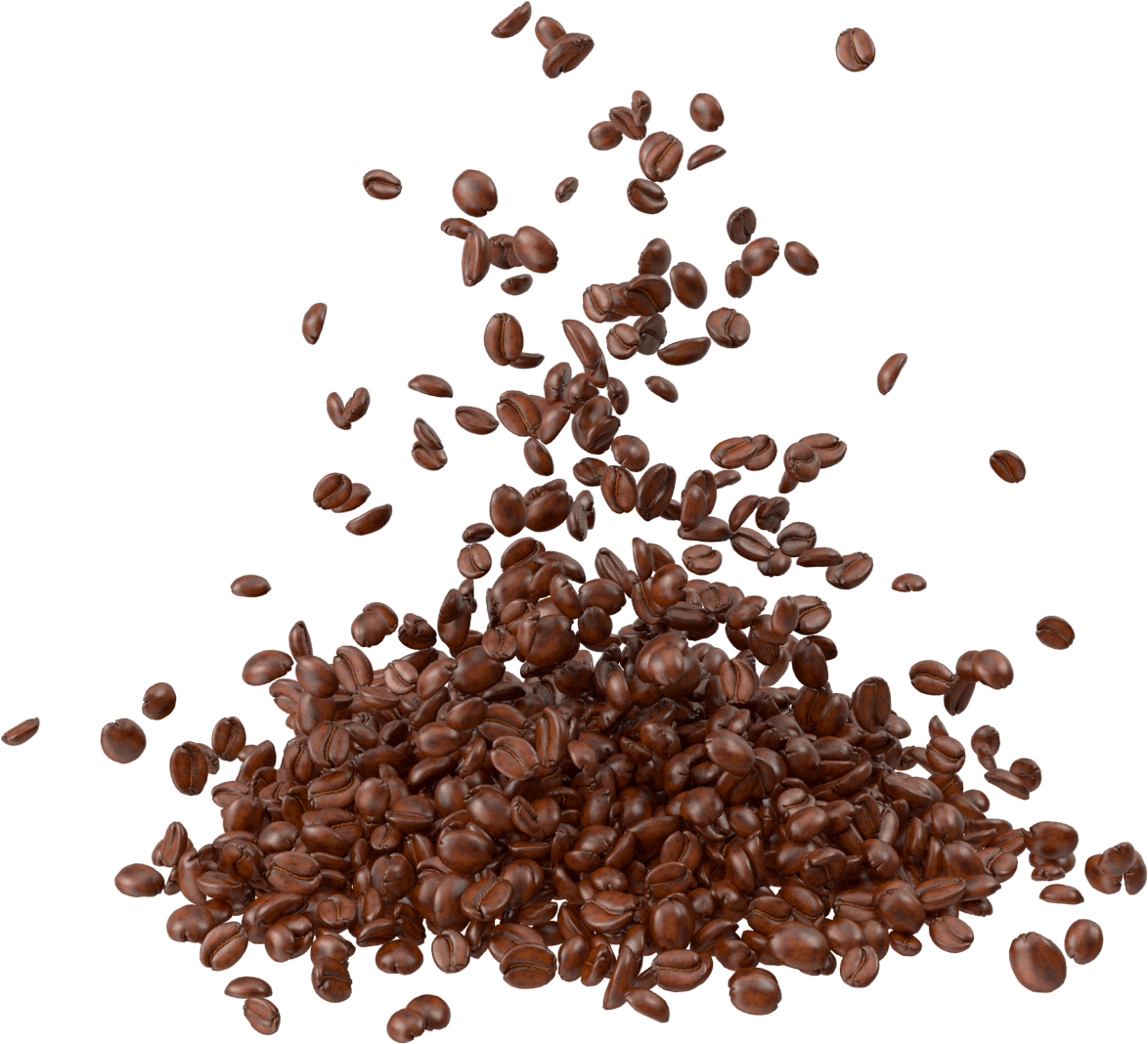 transparent coffee beans png
