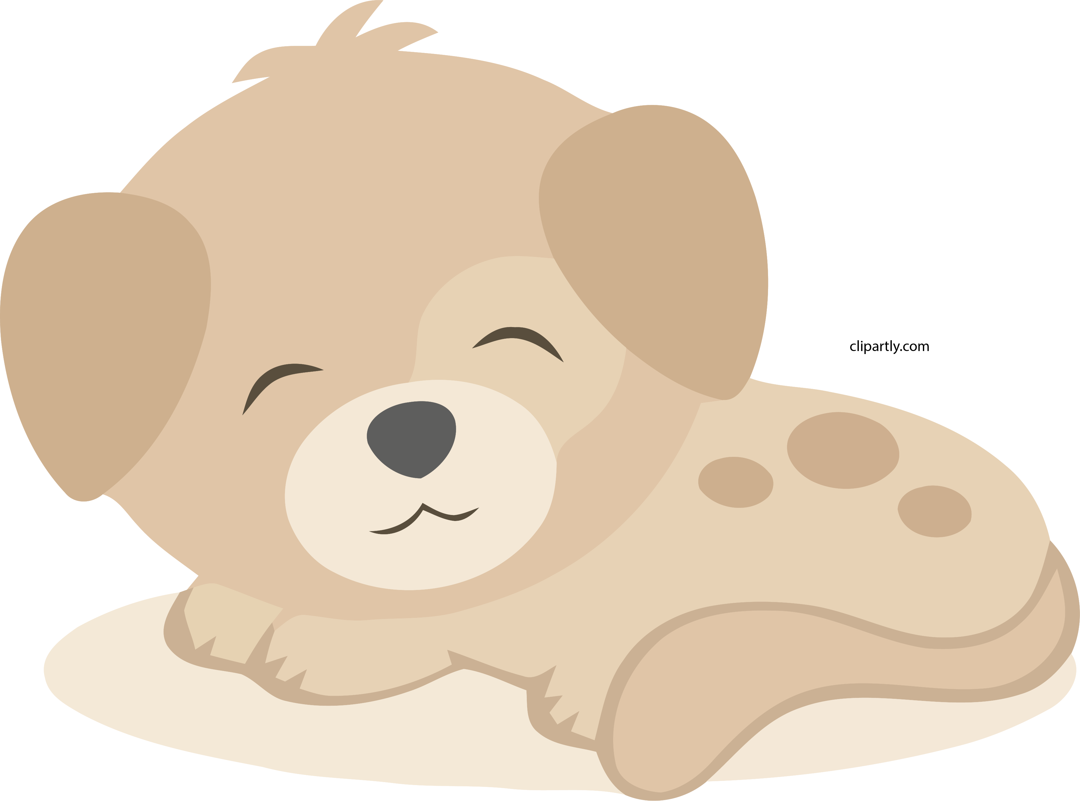 Peachpuff Cute Small Dog Clipart Png Cartoon - Clip Art Library