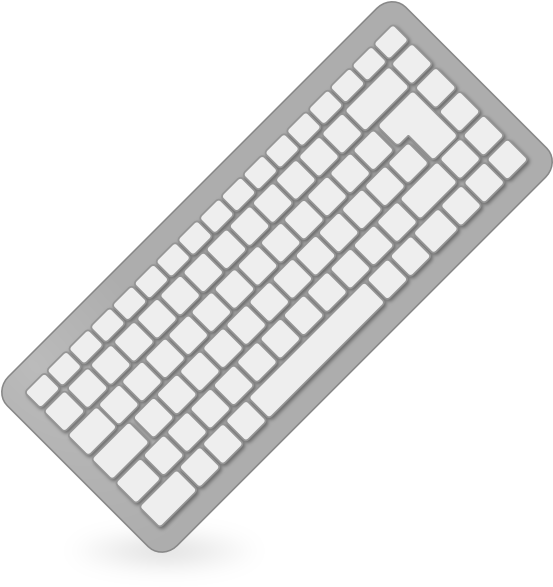 Free Computer Keyboard Clipart Black And White, Download Free Computer