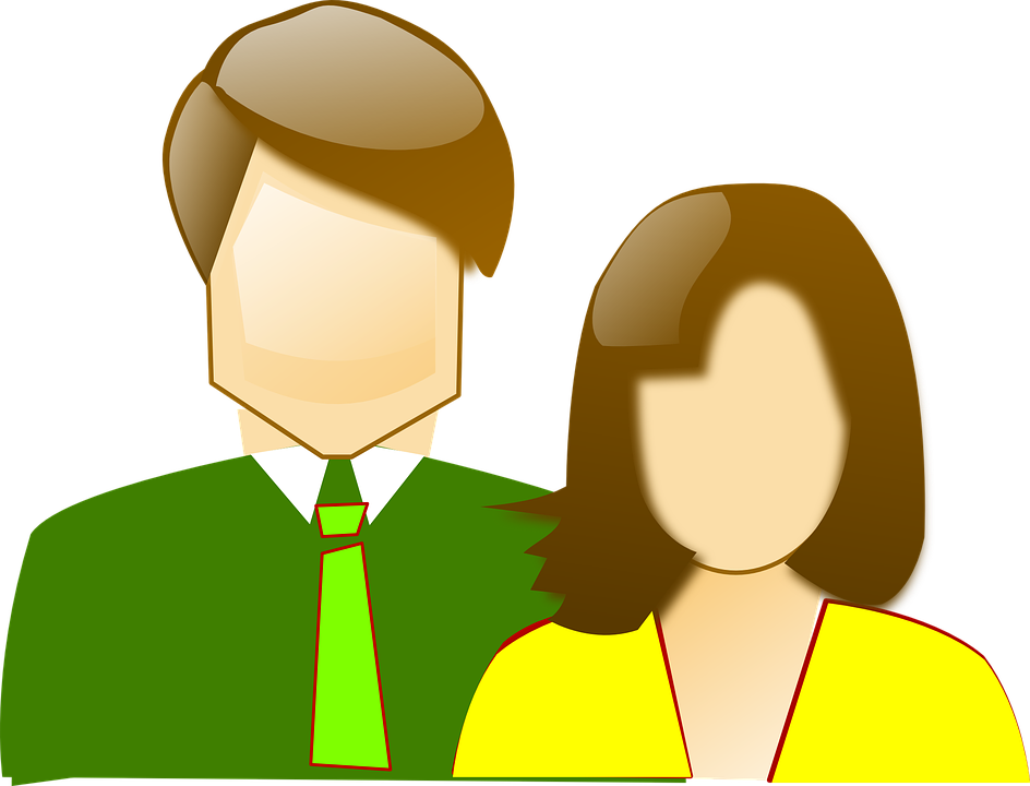 Couple Two Parents Clipart Mom And Dad