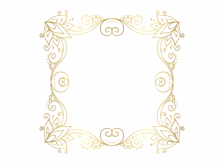 Graphic Royalty Free Download Gold Frame Png Clip