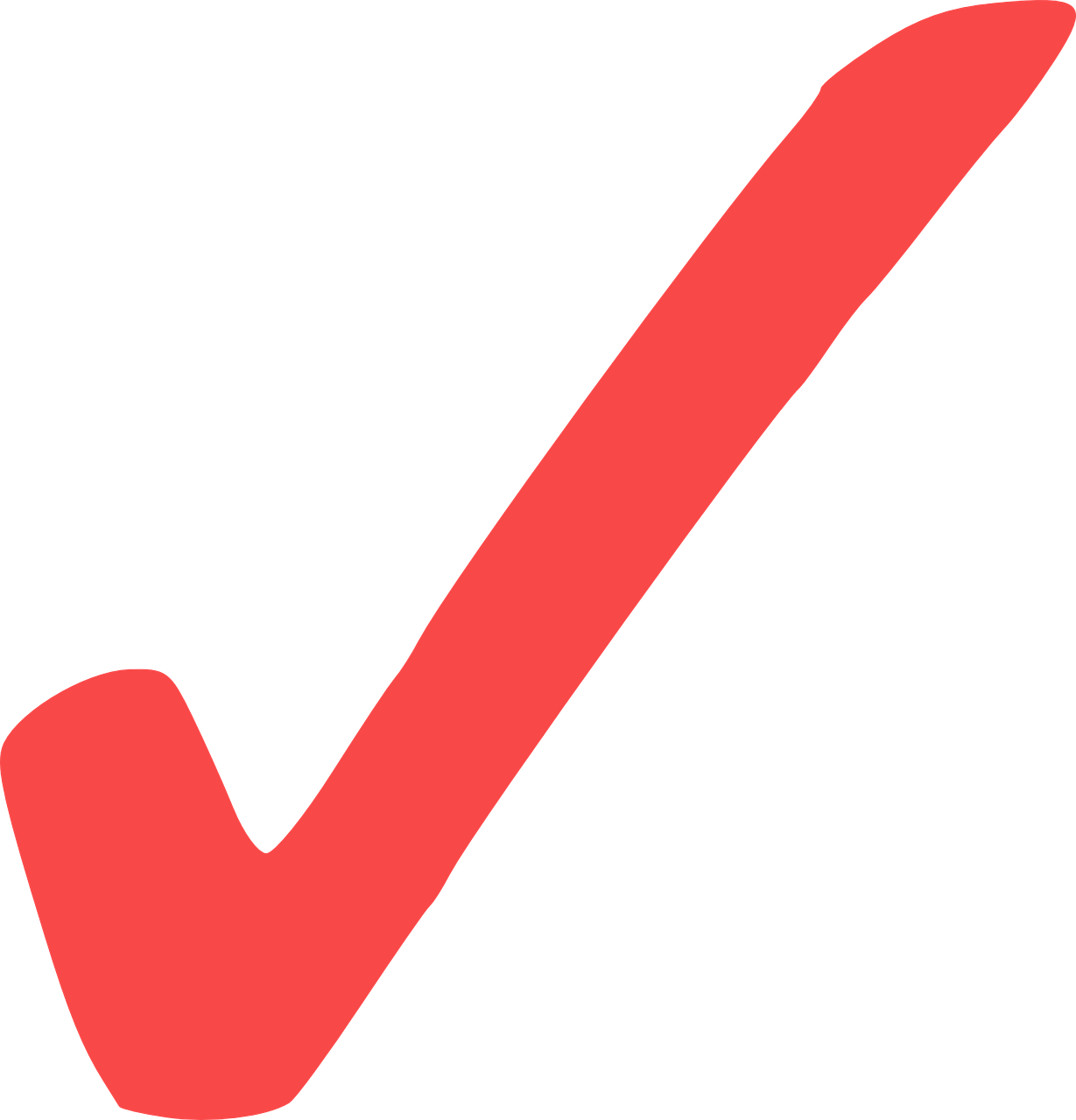 Check Check Mark Red Mark Tick Png Image