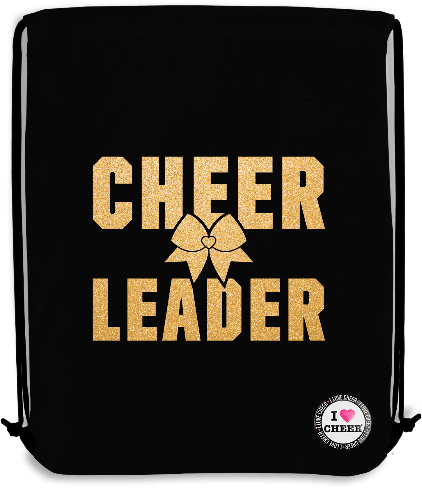 Home Accessories Bags Black I Love Cheer Gold