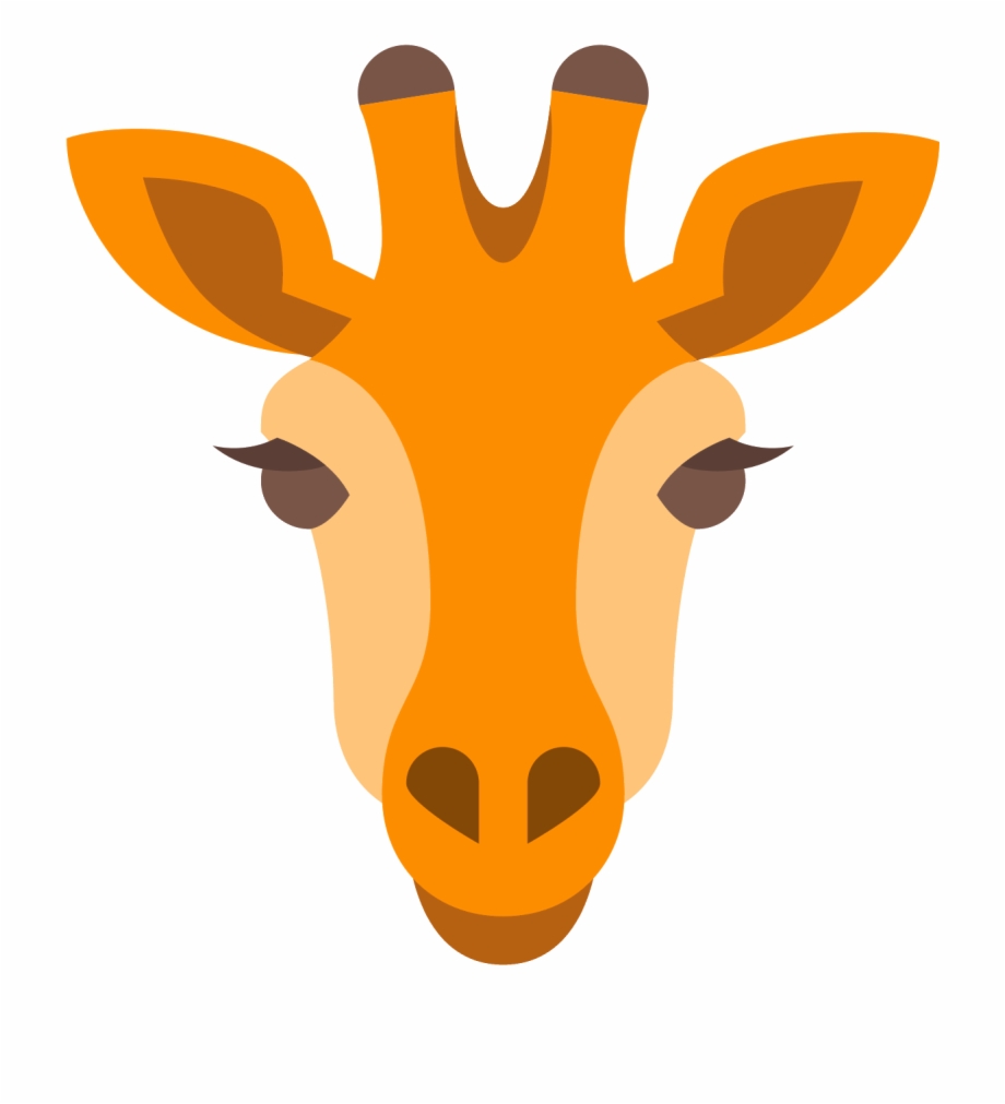Vector Giraffe Head Giraffe Symbol