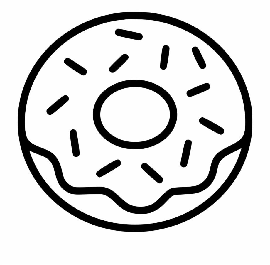 Png File Svg Free Printable Donut Coloring Page
