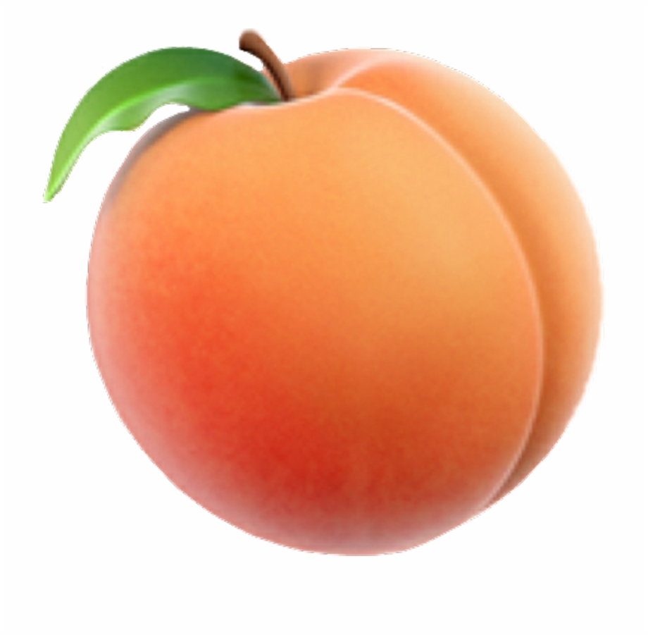 peach emoji transparent background
