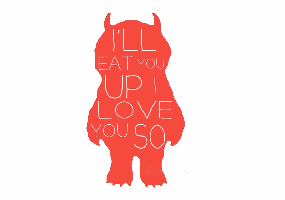 Red Quote Monster Transparent Where The Wild Things