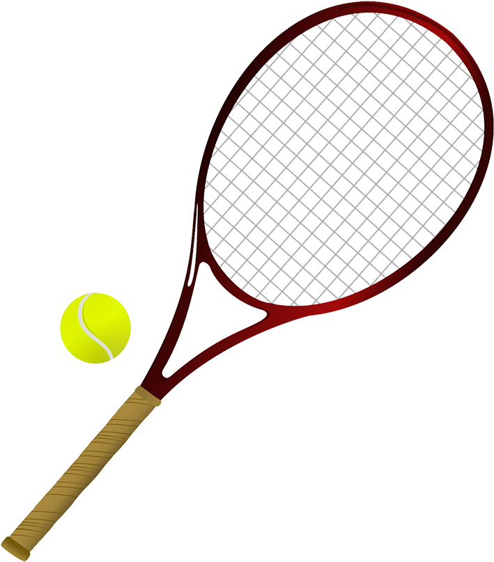 Different Kinds Of Sports Tennis Racket And Ball