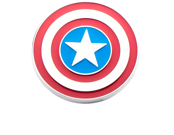 Apparel Captain America Shield Black