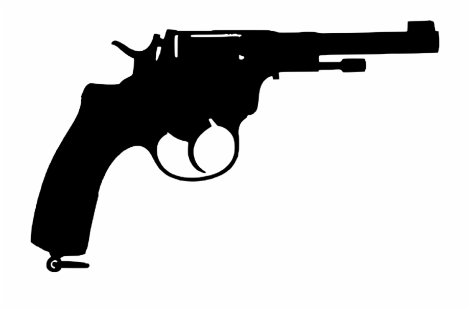 Clip At Pistol Weapon Silhouette Png
